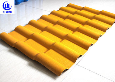 Asa Synthetic Resin Roof Tile , Spanish Bamboo Wave Pvc Roofing Sheets
