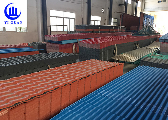 Corrugated Plastic ASA Spanish Style Roof Tiles Long Lifespan 3.0mm Thickness
