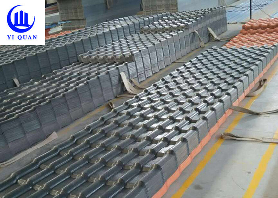 Corrugated Plastic ASA Spanish Style Roof Tiles Long Lifespan 3.0mm Thickness