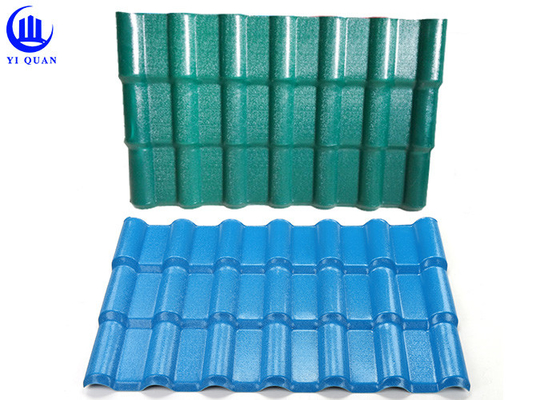 Color Lasting ASA Spanish Roofing Sheets 1050mm Width Sound Insulation