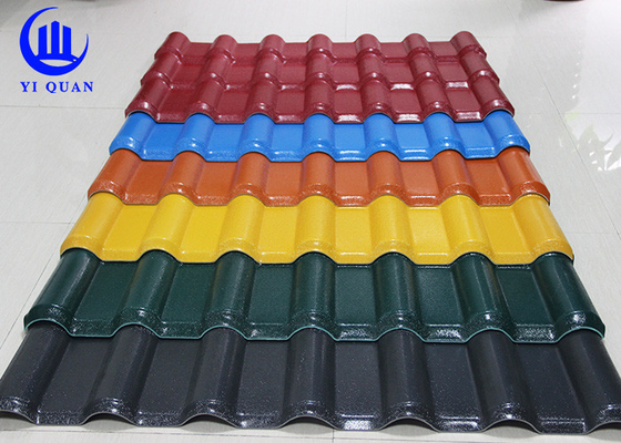 Fireproof ASA Synthetic Resin Spanish Roof Sheet For Construction Building