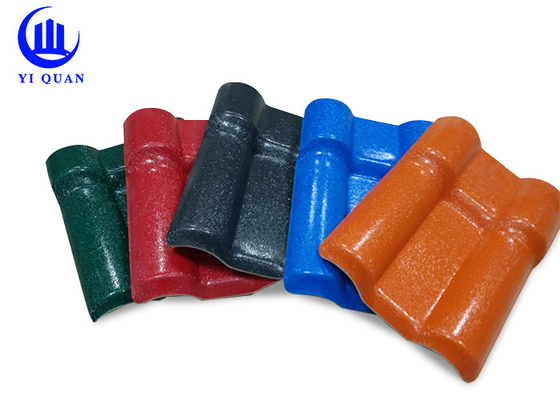 Colorful Durable ASA Synthetic Roofing Tiles Heat Insulation Roof Shingles