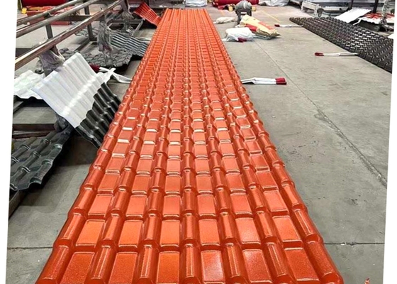Color Lasting Resin Roof Tiles Environment Friendly ASA Roofing Sheet