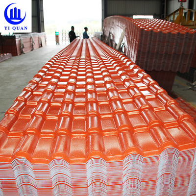 2.5mm Thickness Synthetic Resin Roof Tile Embossed ASA Roofing Sheets