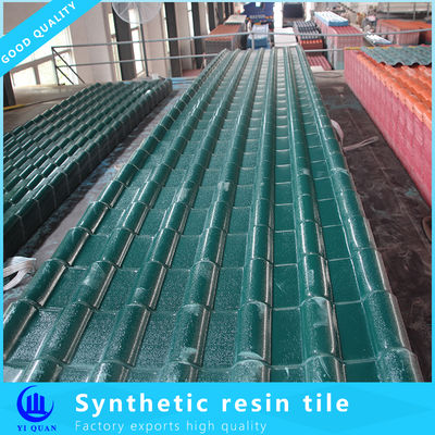 Spanish Style Synthetic Resin Roof Tiles 2.3-3.0mm Thickness