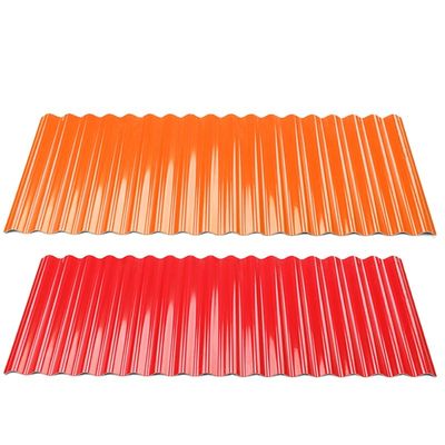 UPVC Spanish Roof Sheet 1.5mm-2.8mm Thickness Trapezoidal Design