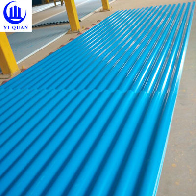 UPVC Trapezoidal Roofing Sheet 2.5mm Thick 1130mm Width