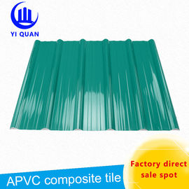 Черепицы Pvc пяди 210mm зеленого цвета BS4203 ASTM длинные
